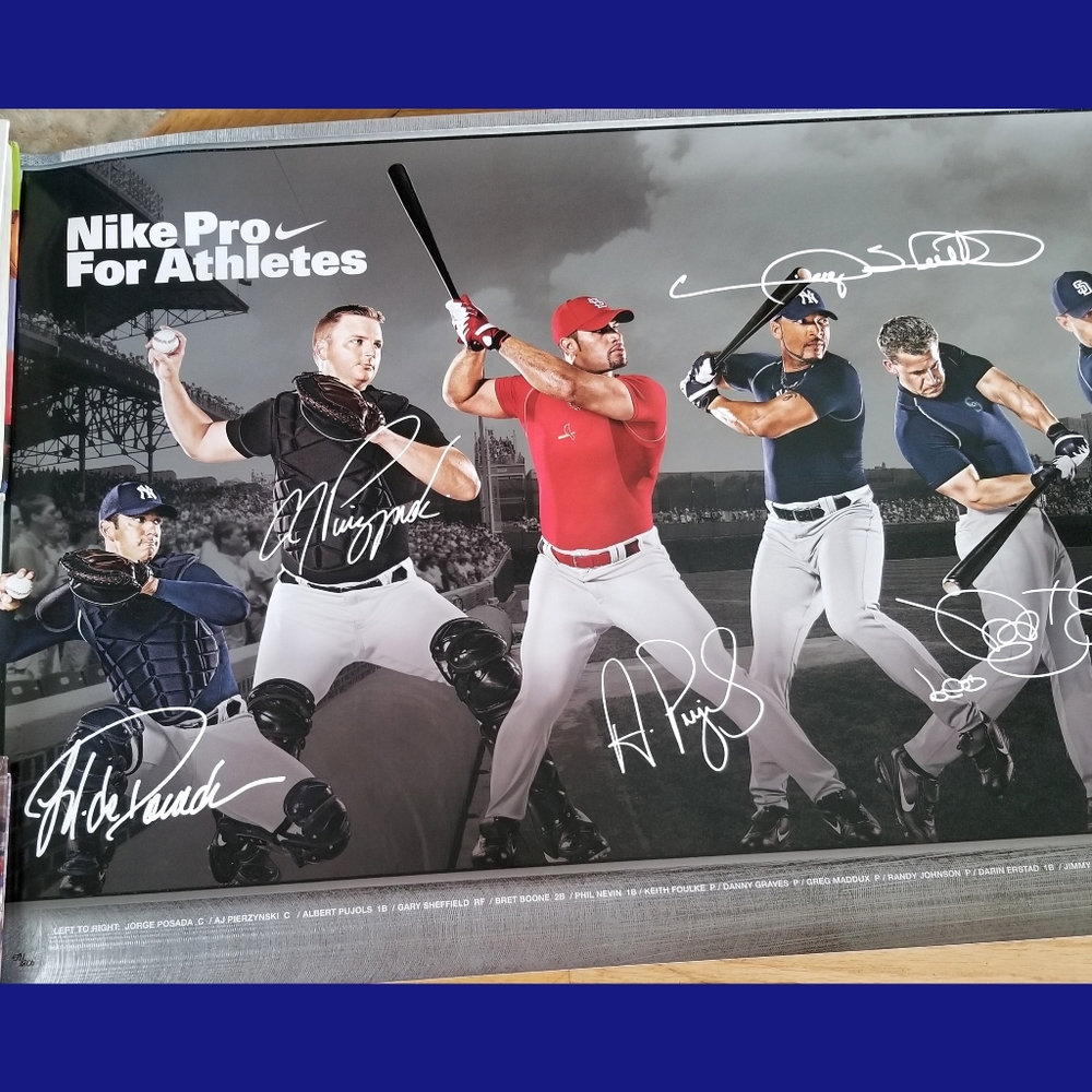 Rare Nike Pro MLB All-Stars 68" x 22" Panoramic Poster - Picture 8 of 16